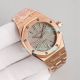 Swiss Replica Audemars Piguet Royal Oak 37mm Ladies Watch Rose Gold Black Dial (4)_th.jpg